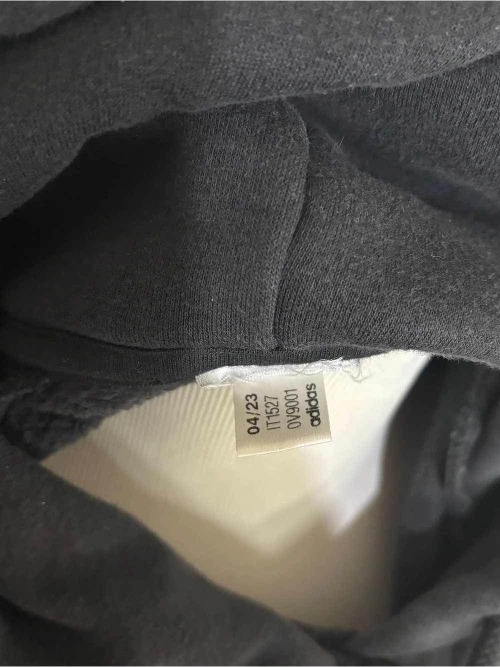 adidas Black Cropped Hoodie Sweater